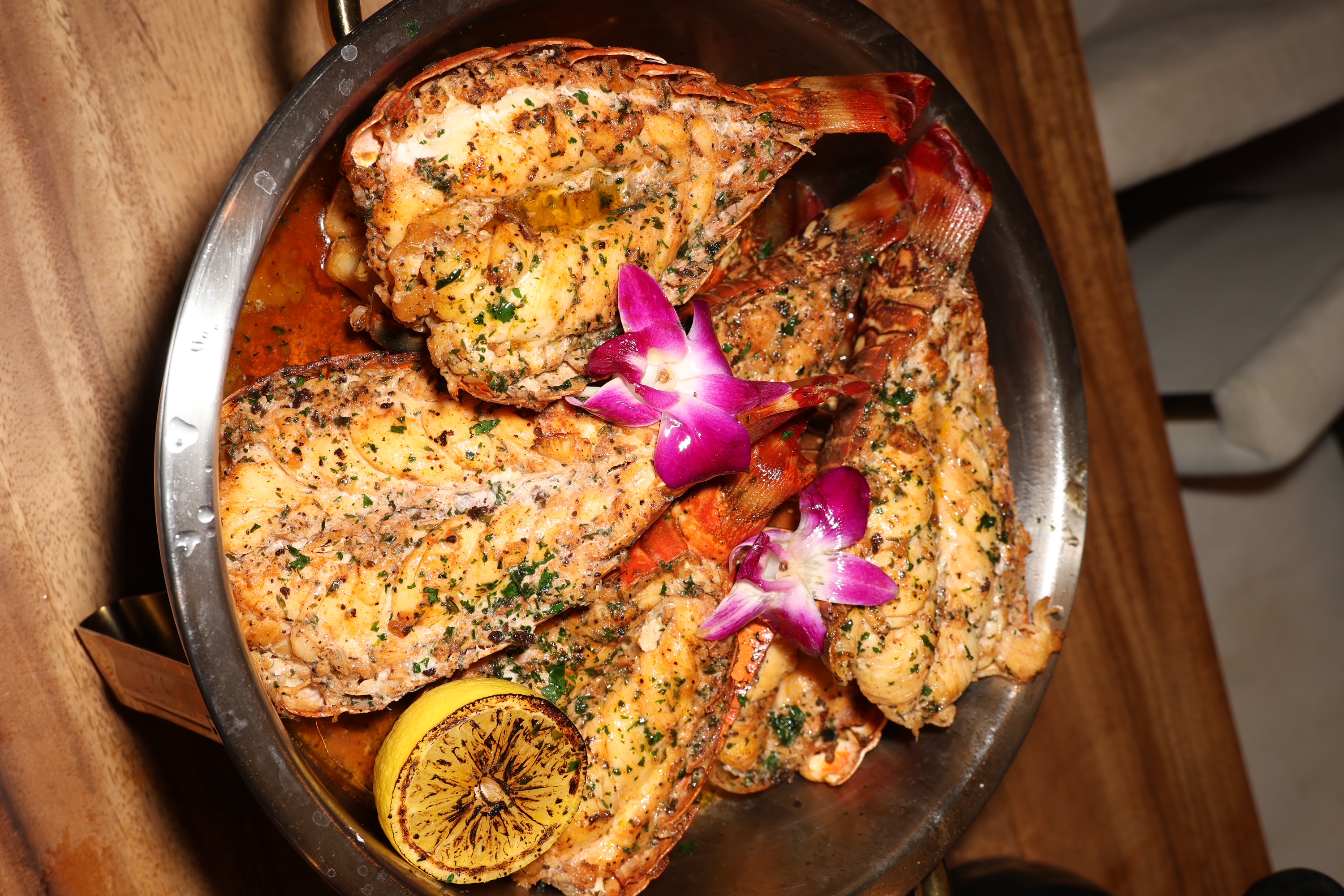 Garlic butter lobster tails